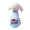 Haustier Sommer Cool Weste Großhandel Ich liebe Mama Weste Teddy Hiromi Bichon Hundetier Veste